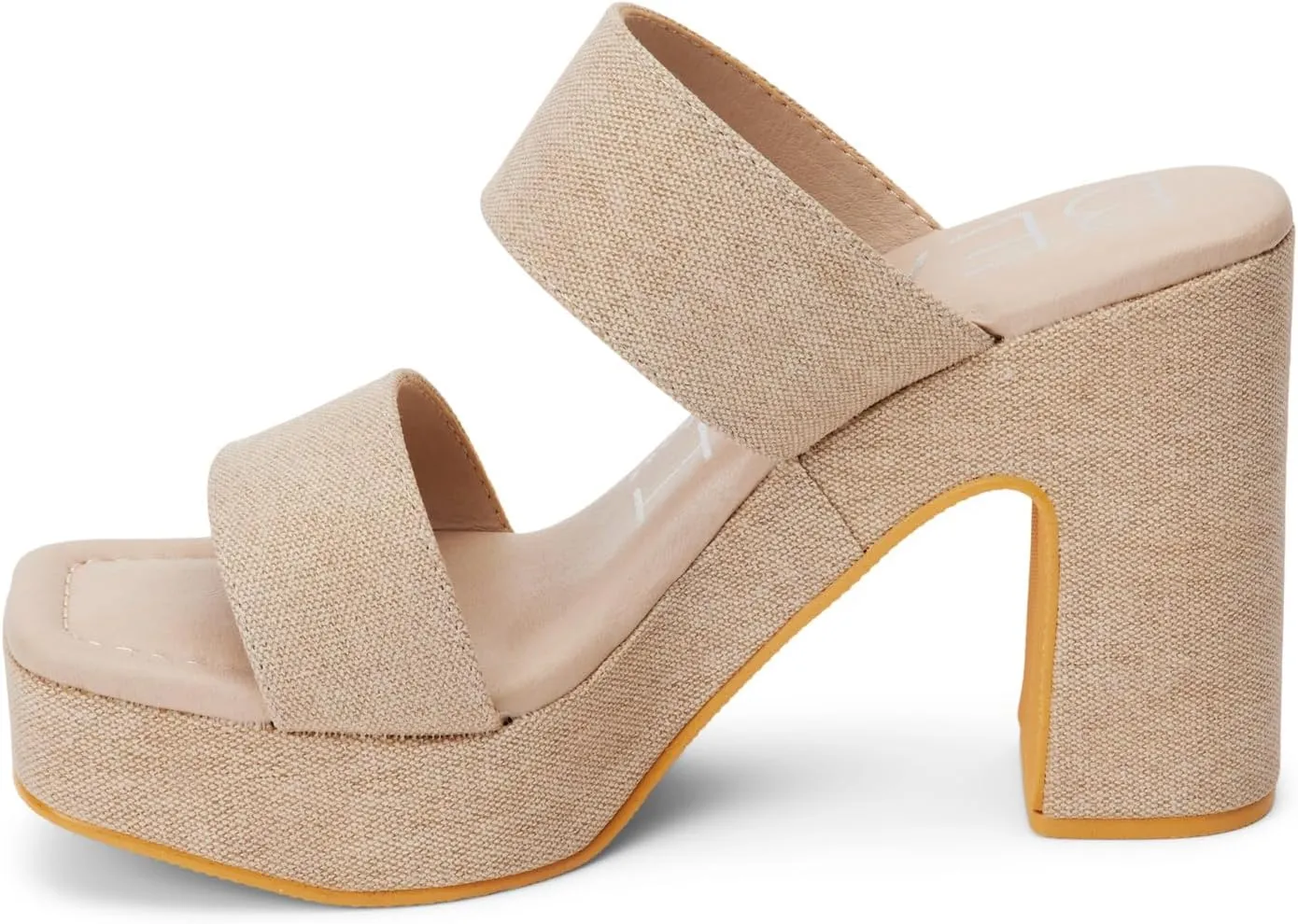 BEACH by Matisse Womens Gem Platform Block Casual Sandals Casual High Heel 3" & Up - Beige