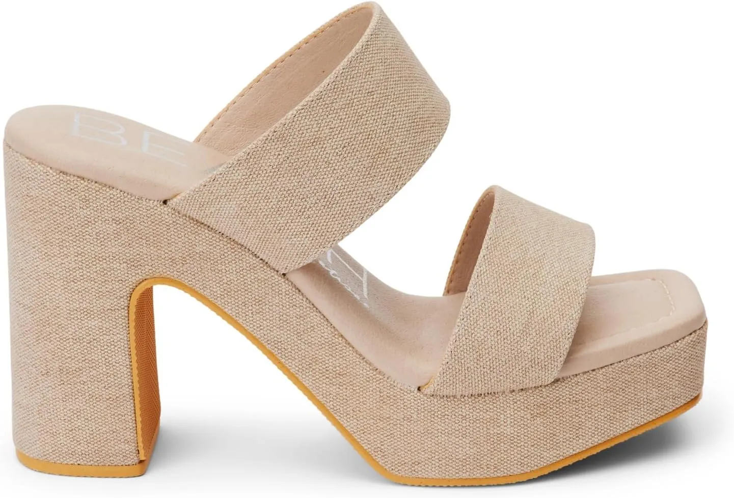 BEACH by Matisse Womens Gem Platform Block Casual Sandals Casual High Heel 3" & Up - Beige