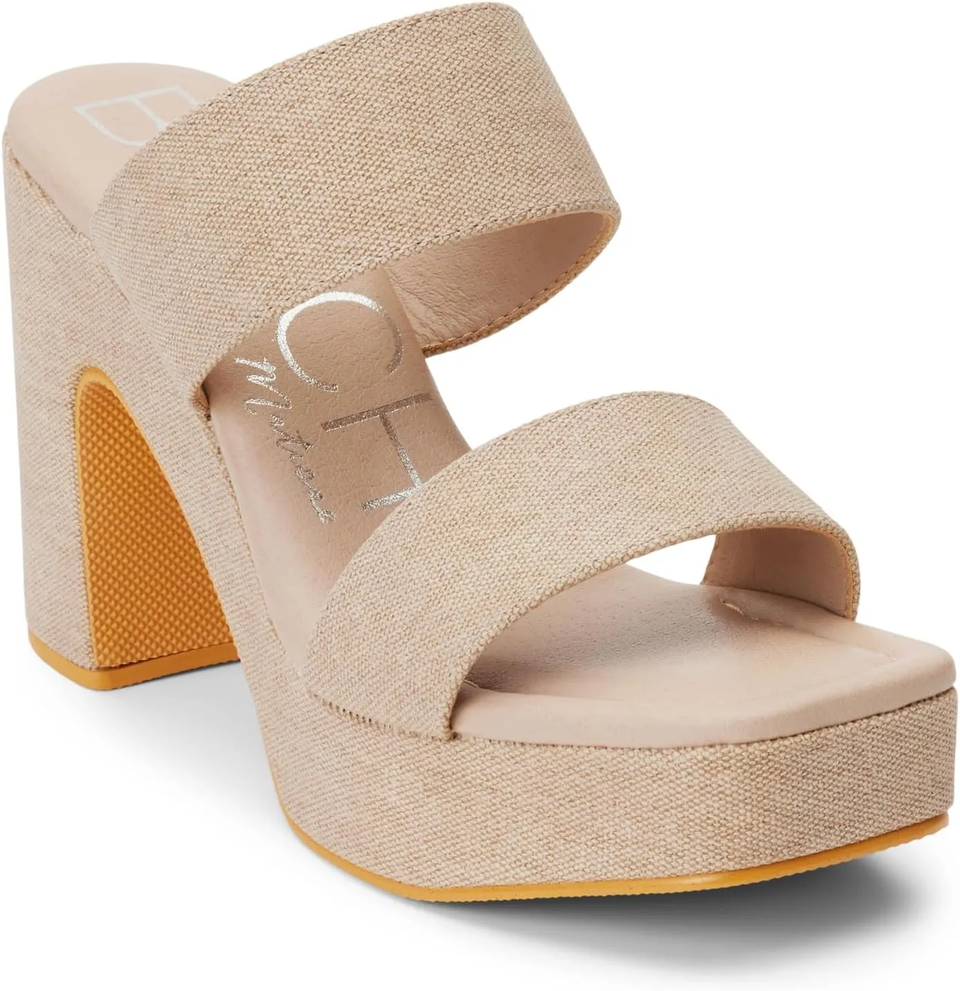 BEACH by Matisse Womens Gem Platform Block Casual Sandals Casual High Heel 3" & Up - Beige
