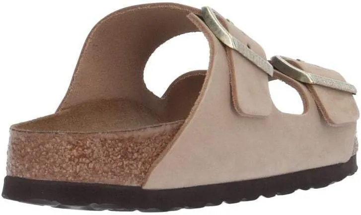 Birkenstock Arizona Nubuck Leather Sandals - Iconic Two-Strap Design with Soft Footbed Comfort - Multiple Colors & Sizes