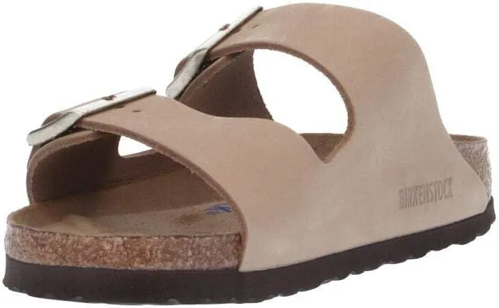 Birkenstock Arizona Nubuck Leather Sandals - Iconic Two-Strap Design with Soft Footbed Comfort - Multiple Colors & Sizes