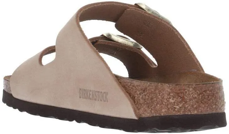 Birkenstock Arizona Nubuck Leather Sandals - Iconic Two-Strap Design with Soft Footbed Comfort - Multiple Colors & Sizes
