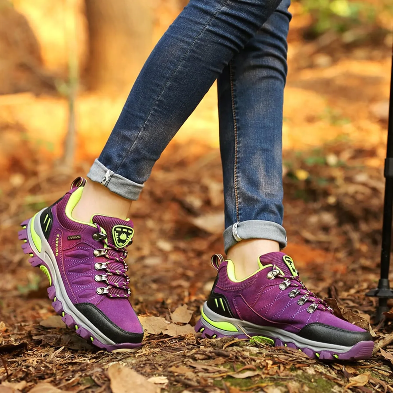 BORAMAX Women's Sneakers Outdoor Sports Climbing Hiking Shoes Waterproof Trekking Running Shoes Womens Climbing Shoes
