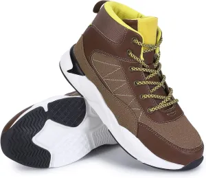 Boy's Casual Outdoor Trekking Walking Shoes, Mid Athletic Hiking Comfortable Boot Anti-Slip Trail Running Sneakers (Little Big Kid)