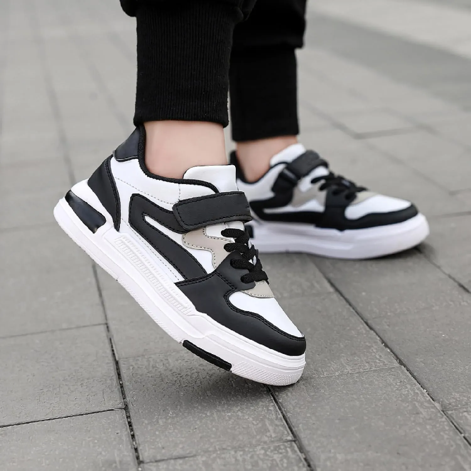 Boys Girls Low Top Skate Sneakers Kids Comfortable Casual Running Tennis Shoes