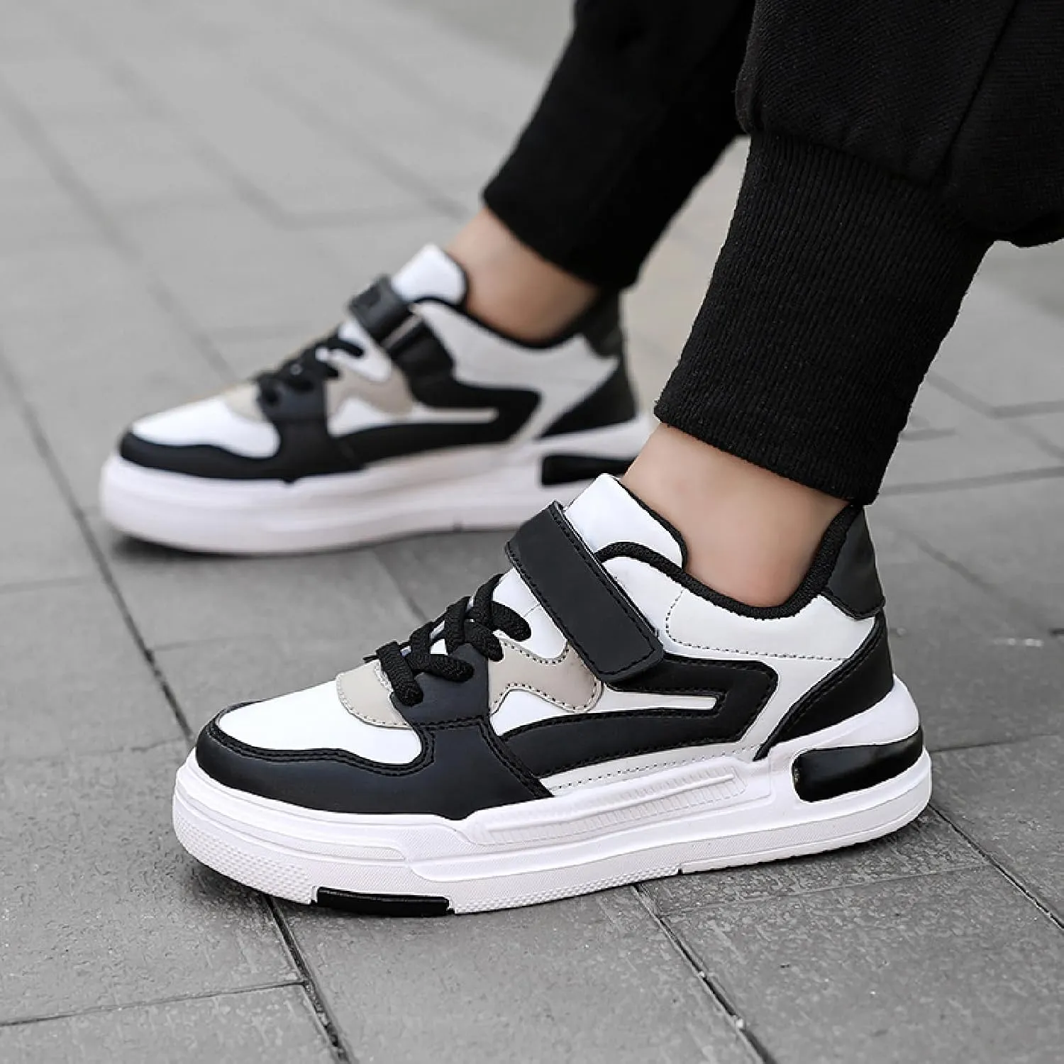 Boys Girls Low Top Skate Sneakers Kids Comfortable Casual Running Tennis Shoes