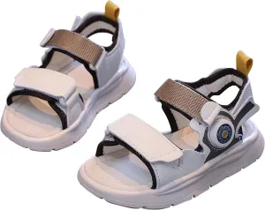 Boys Girls Open Toe Sports Sandals Summer Beach Walking Water Shoes with Hook and Loop Soft Sole Kids Foam Sandals