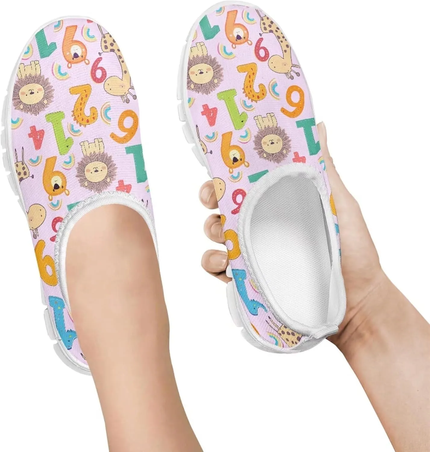Boys Girls Shoes Kids Slip On Loafers Lightweight Non Slip Soft Walking Shoes Outdoor Low Top Casual Sneakers White Sole Size 11-15