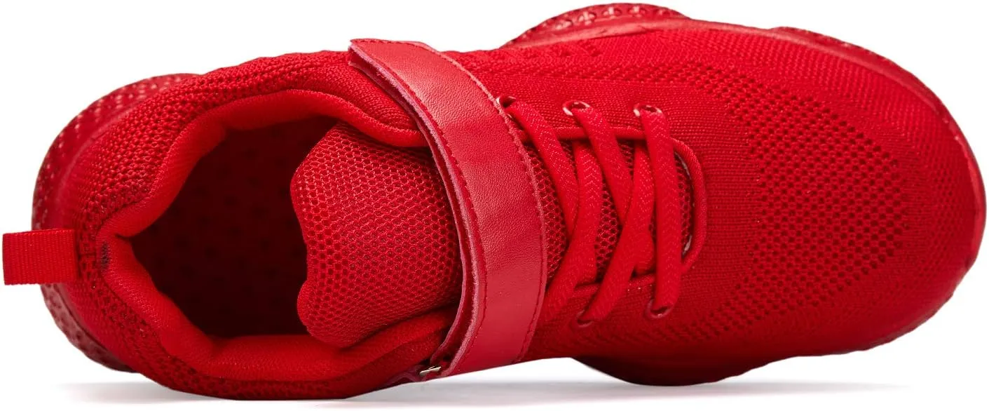Boys Girls Sneakers Knitted Mesh Sports Shoes Breathable Lightweight Running Shoes for Kids Fashion Athletic Casual Shoes (Little/Big)