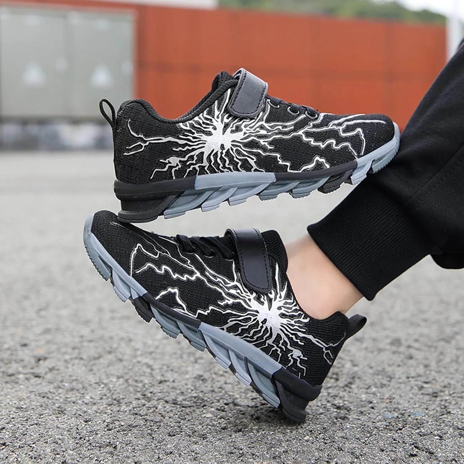 Boys Girls Sneakers Mesh Breathable Fashion Primary School Students Athletic Casual Rubber Sole Kids Running Shoes