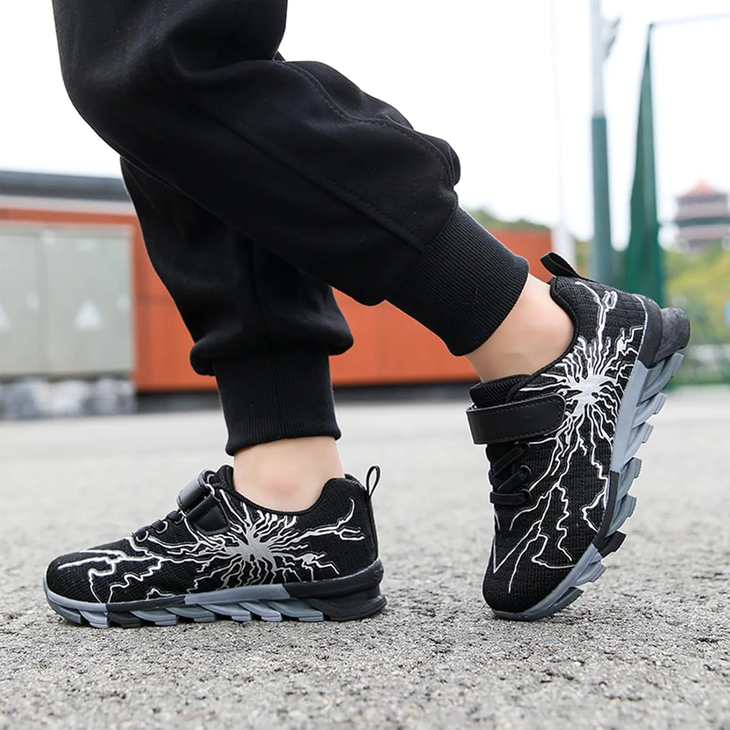 Boys Girls Sneakers Mesh Breathable Fashion Primary School Students Athletic Casual Rubber Sole Kids Running Shoes
