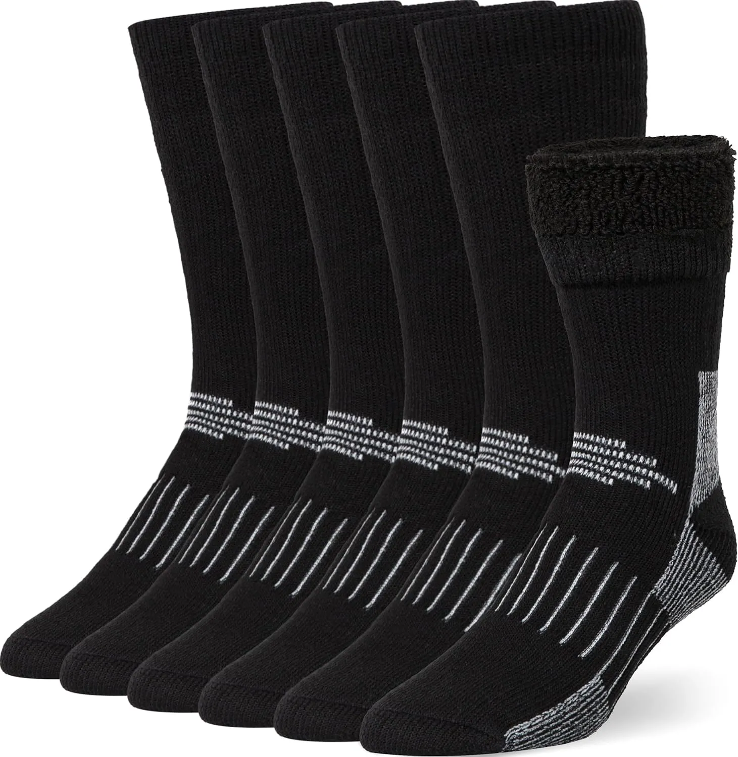 Buttons & Pleats Premium Merino Wool Hiking Socks Outdoor Trail Crew Socks