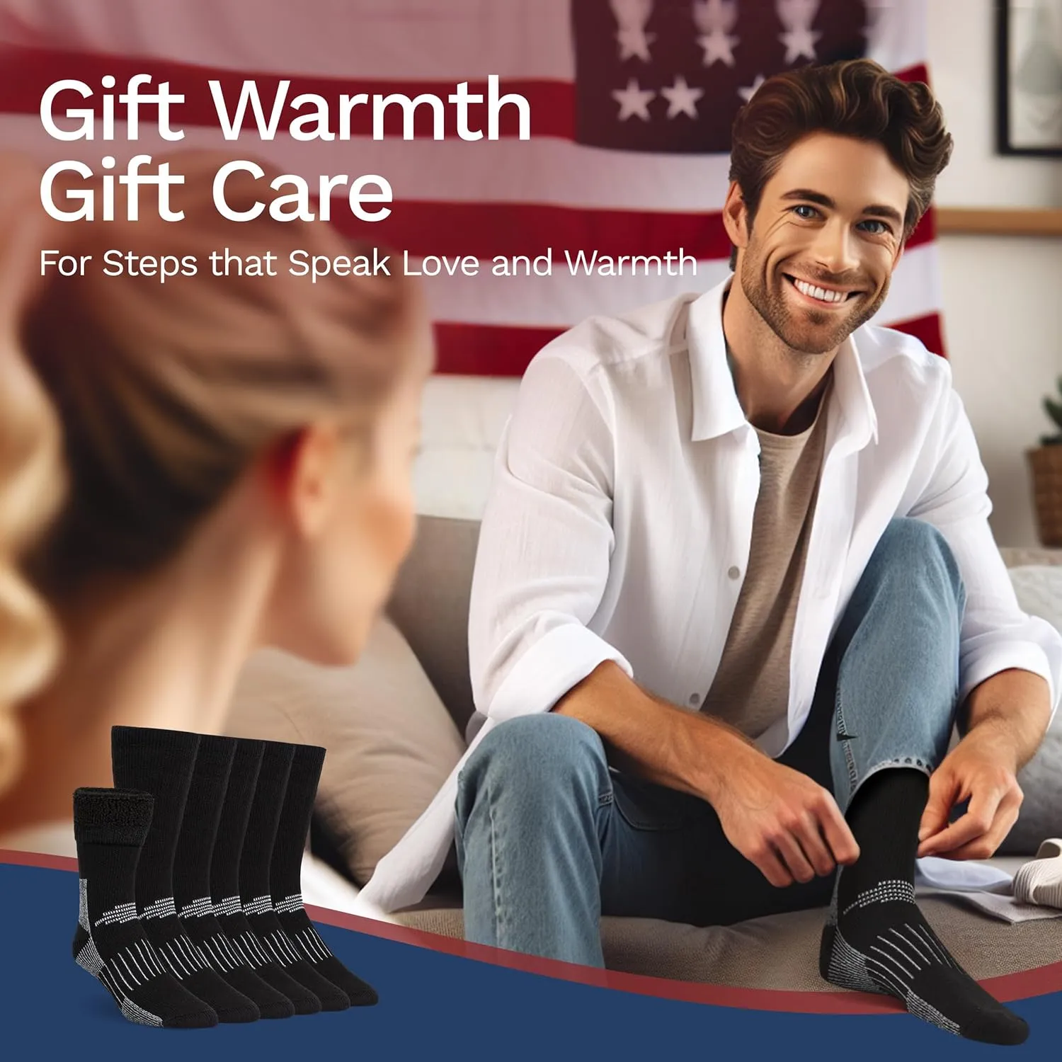 Buttons & Pleats Premium Merino Wool Hiking Socks Outdoor Trail Crew Socks