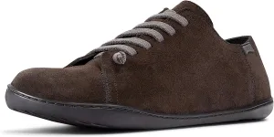 Camper Peu Men’s Fashion Sneakers - Ultra-Comfortable Leather Barefoot Shoes for Men with Comfort Footbed and Breathable Lining, Natural Foot Shape