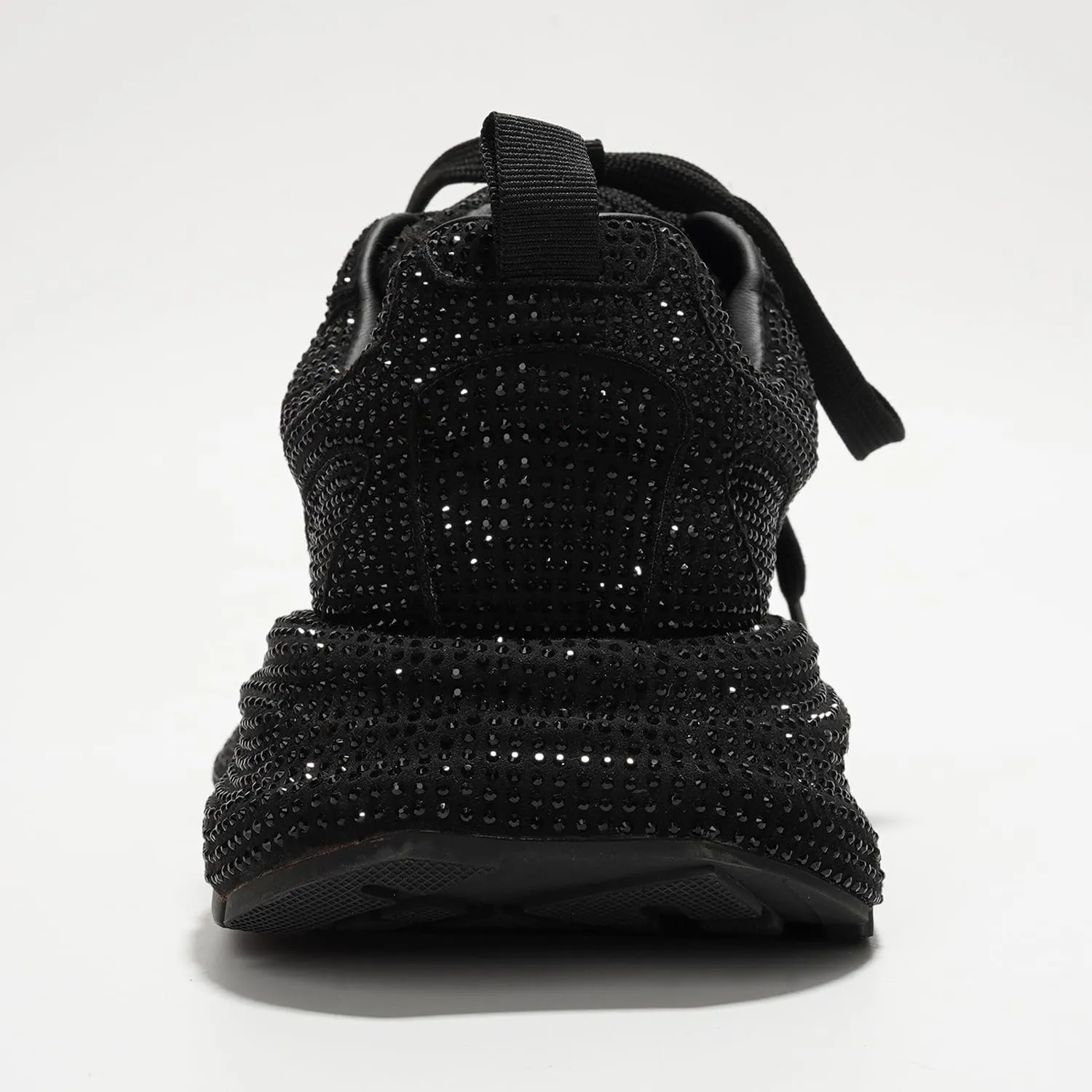 Cape Robbin Johanna Sneakers, Chunky Sneakers Women, Trendy Rhinestone Platform Sneakers, Chunky Black & White Sneakers Women