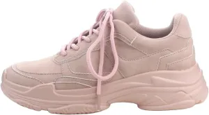 Cape Robbin Siren Blush Everyday Comfortable Diva Fashion Lace Up Sneakers