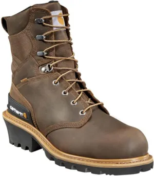 Carhartt Men's Cml8369 8-inch Waterproof Insulated Comp Toe Leather Logger Boot