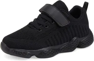 Casbeam Kids Breathable Sneakers Mesh Lightweight Easy Walk Casual Sport Strap Athletic Running Shoes for Boys Girls