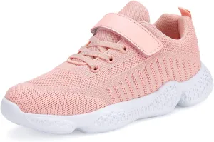 Casbeam Kids Breathable Sneakers Mesh Lightweight Easy Walk Casual Sport Strap Athletic Running Shoes for Boys Girls
