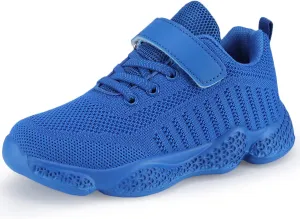 Casbeam Kids Breathable Sneakers Mesh Lightweight Easy Walk Casual Sport Strap Athletic Running Shoes for Boys Girls