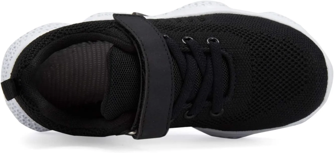 Casbeam Kids Breathable Sneakers Mesh Lightweight Easy Walk Casual Sport Strap Athletic Running Shoes for Boys Girls