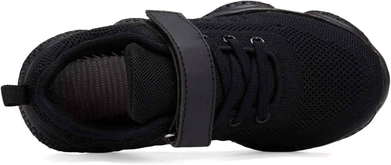 Casbeam Kids Breathable Sneakers Mesh Lightweight Easy Walk Casual Sport Strap Athletic Running Shoes for Boys Girls