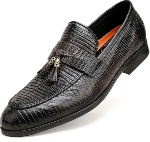 Casual Dress Shoes for Men, Premium Formal Buckle Dress Loafers Business Slip-on Penny Loafer for Mens