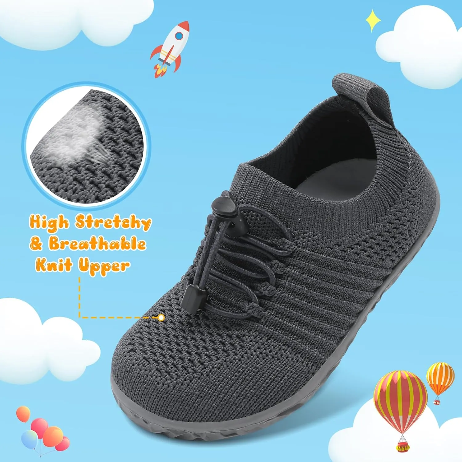 Centipede Demon Toddler Shoes for Boys Girls Baby Kids Slip on Walking Shoe Breathable Sock Shoes Lightweight Soft Sneakers