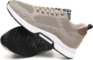 CERYTHRINA Men Elevator Sneakers Invisible Height Increasing Elevator Shoes Sports Shoes 2.36 Inches Breathable Lace up Sneakers