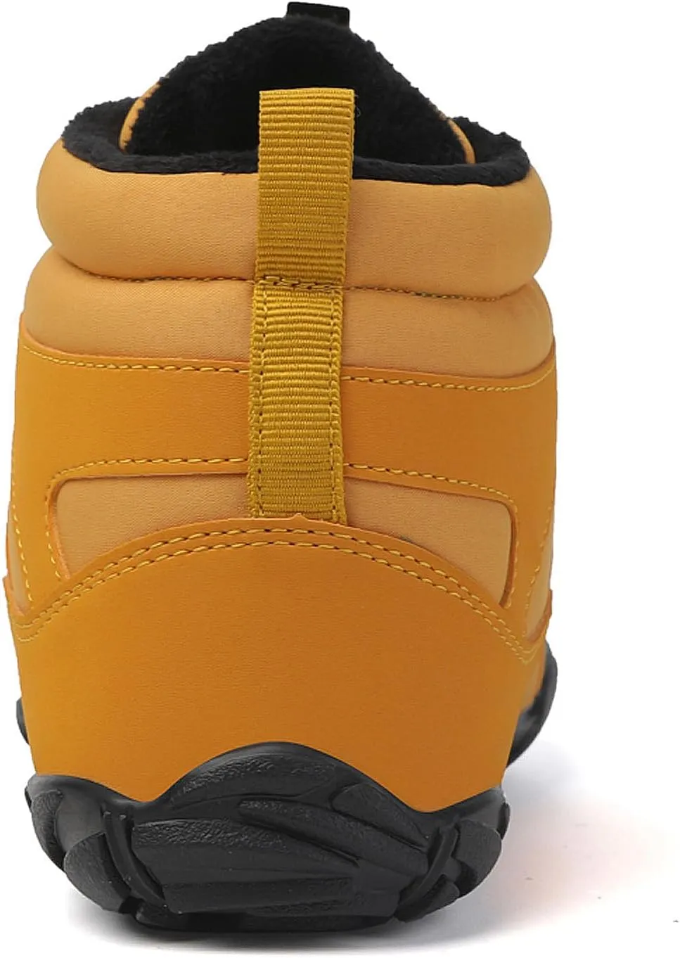 CERYTHRINA Men Women Barefoot Shoes Winter Wide Toe Box Walking Boots Plush Lined Warm Snow Boots Outdoor Anti-Slip Ankle Boots
