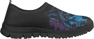 Children's Tennis Shoes,Boys Girls Slip On Flats Sneakers Non-Slip Stain-Resistant Black Sole Running Shoes