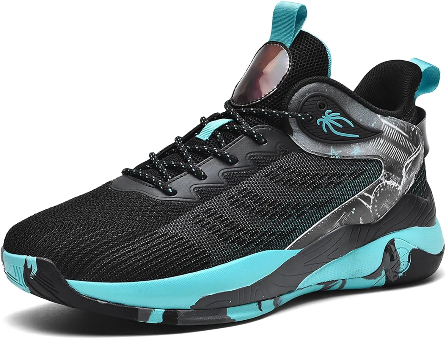 CJSPORX Men's Basketball Shoes Breathable Non-Slip Sneakers Fashionable Sports
