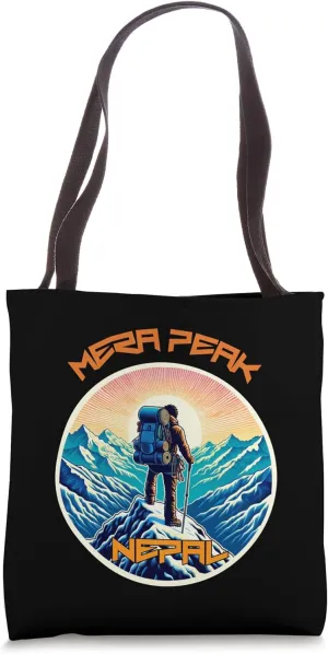 Climbing Mera Peak High Altitude Ice Climbing Mera Peak Tote Bag