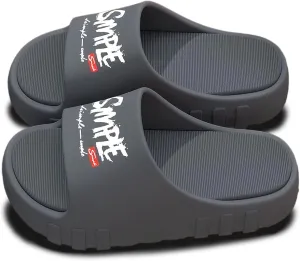 Cloud Slides for Women Men Thick Sole Pillow Slippers Non Slip Shower Bath Platform Foam Sandals for Indoor Outdoor House Pool