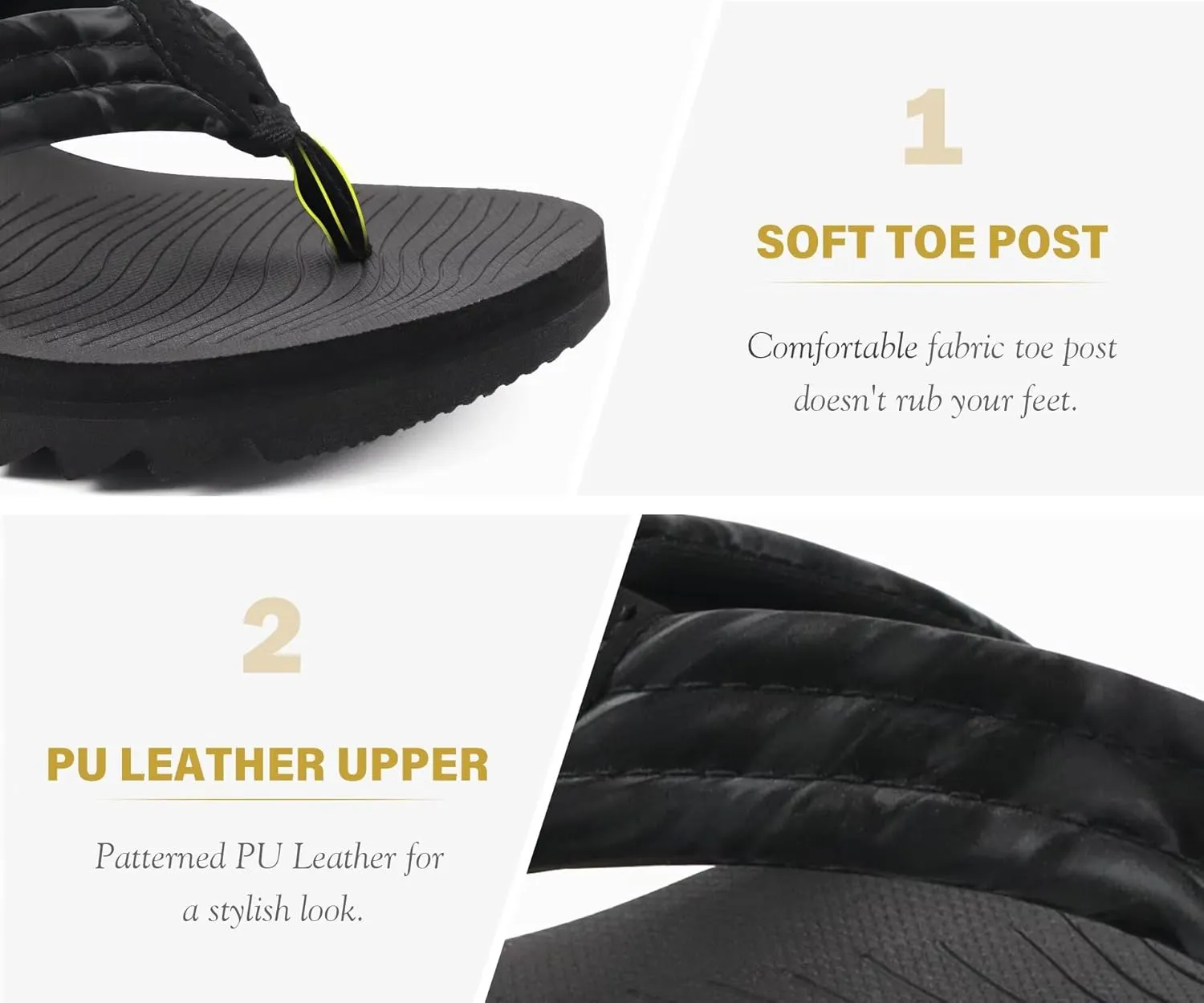 COFACE Womens Arch Support Flip Flops Yoga Mat Comfortable Thick Cushion Walking Thong Sandals Lightweight Slip On Summer Beach Slippers