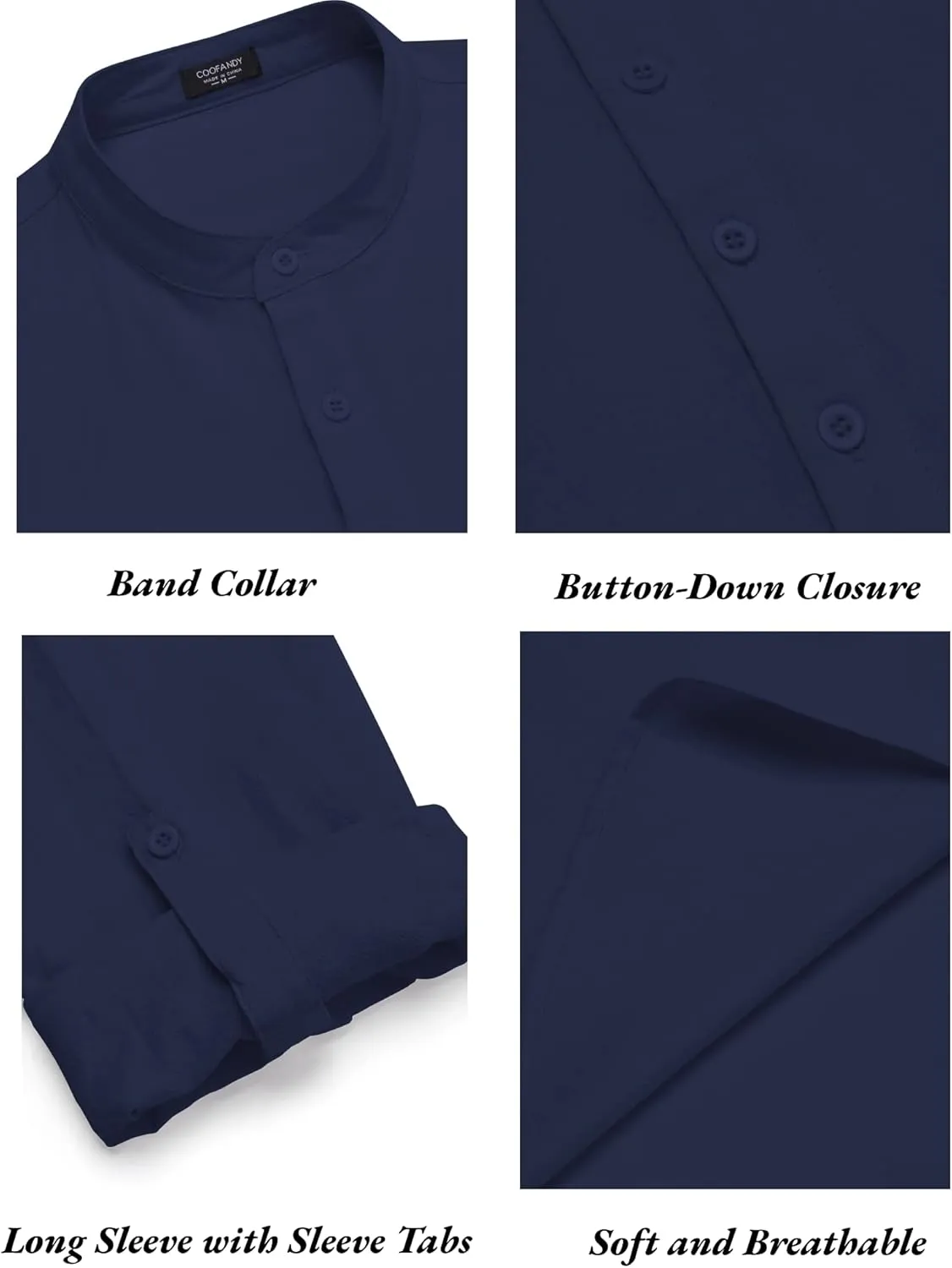 COOFANDY Men's 2 Pieces Cotton Linen Set Long Sleeve Henley Shirts Casual Beach Pants With Pockets Summer Yoga Outfits