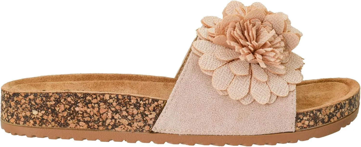 Corkys Footwear Hey Girl Wild Child Sandal - Featuring A Single Strap With 3D Flowers, All-Day Comfort, And A Trendy, Stylish Design for Every Occasion