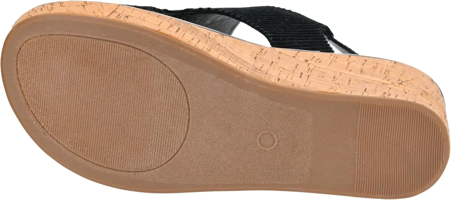 Corkys Footwear Womens Carley Wedges, Featuring Corkys EVA Foam Cushioned Insoles, A 2.5 Inch Heel, Lightweight For All Day Wear, And Hook And Loop Closure