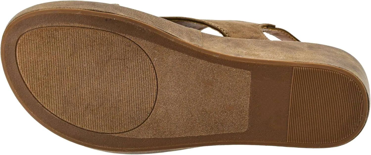 Corkys Footwear Womens Carley Wedges, Featuring Corkys EVA Foam Cushioned Insoles, A 2.5 Inch Heel, Lightweight For All Day Wear, And Hook And Loop Closure