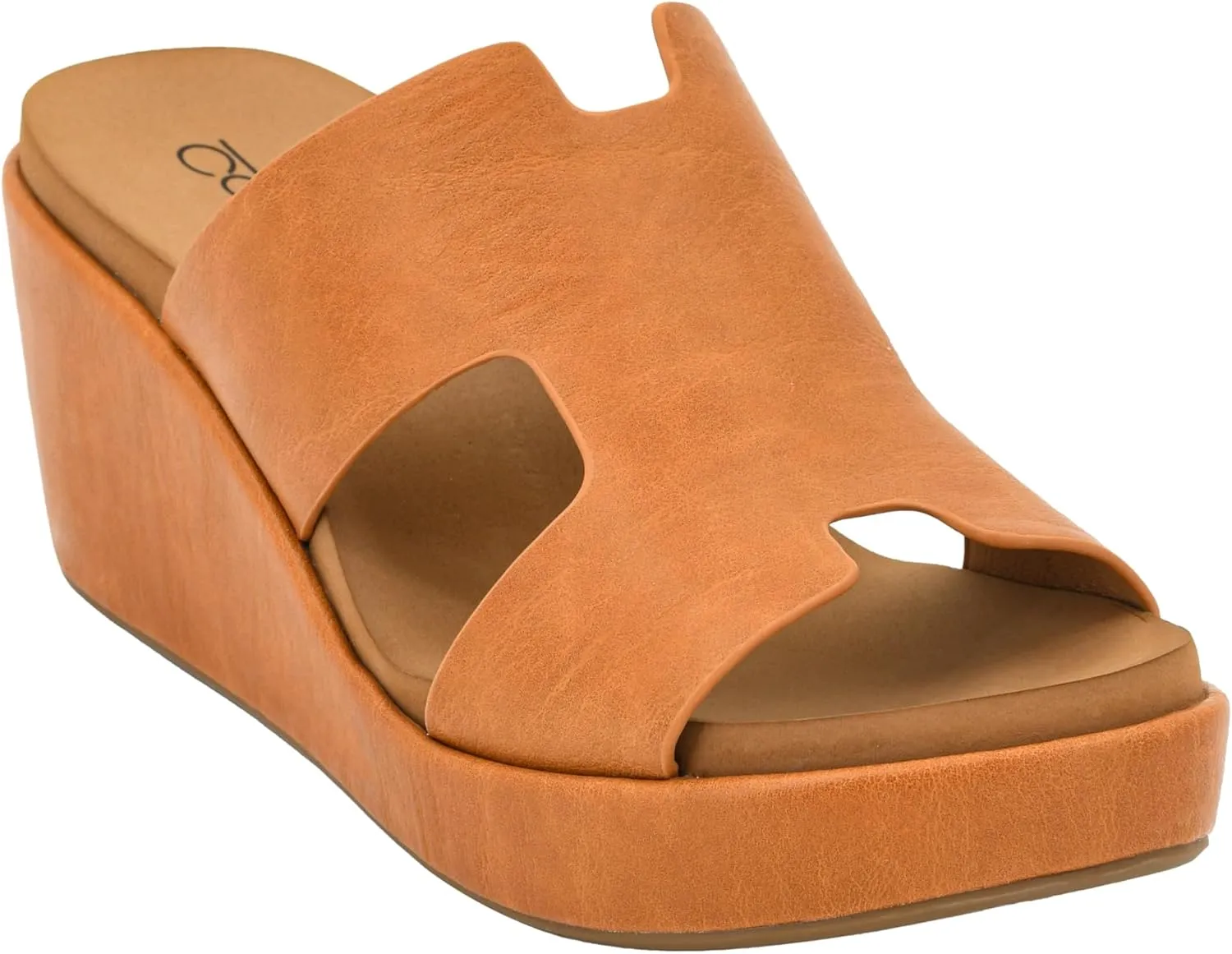 Corkys Footwear Women's Pucker Up EVA Foam Platform Slip On 2.50 Inch Wedge Light Weight Cushioned Memory Foam Insole Peep Toe Casual Dressy Trendy Sandals for Women