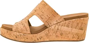 Corkys Footwear Women's Pucker Up EVA Foam Platform Slip On 2.50 Inch Wedge Light Weight Cushioned Memory Foam Insole Peep Toe Casual Dressy Trendy Sandals for Women
