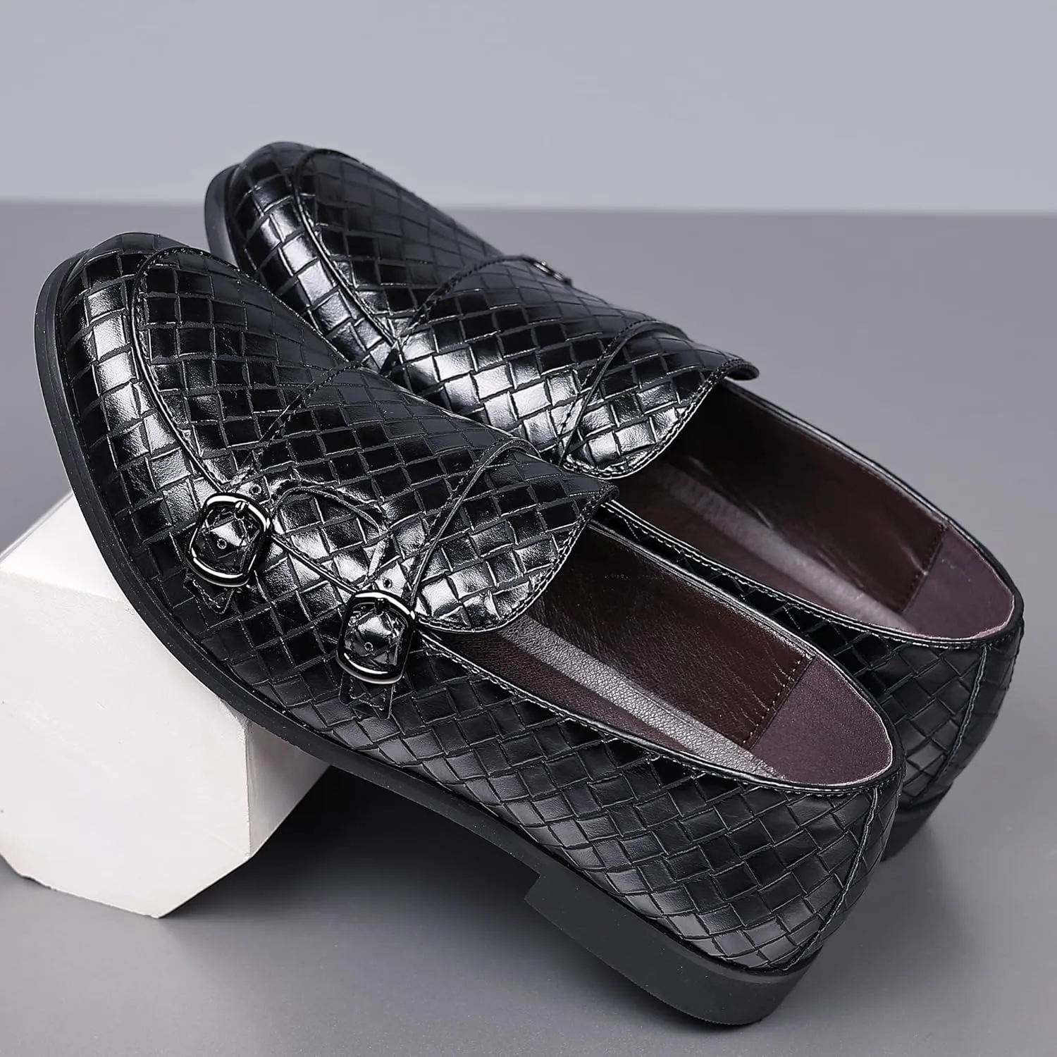 COSIDRAM Men's Dress Shoes Oxfords Slip on Classic Modern Formal Leather Shoes Casual Loafers