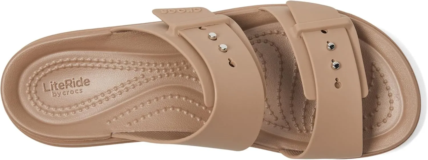 Crocs Women's Brooklyn Buckle Low Wedge, Platform Sandals