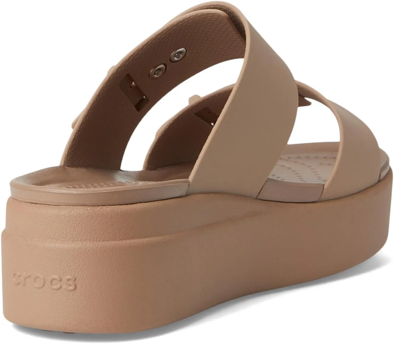 Crocs Women's Brooklyn Buckle Low Wedge, Platform Sandals