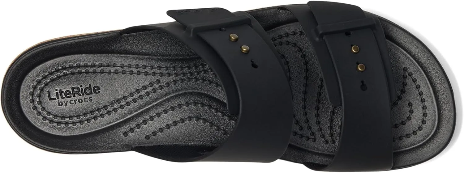 Crocs Women's Brooklyn Cork Buckle Sandals Wedge