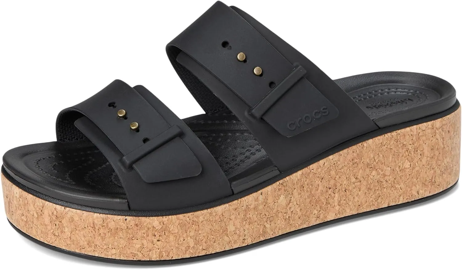 Crocs Women's Brooklyn Cork Buckle Sandals Wedge