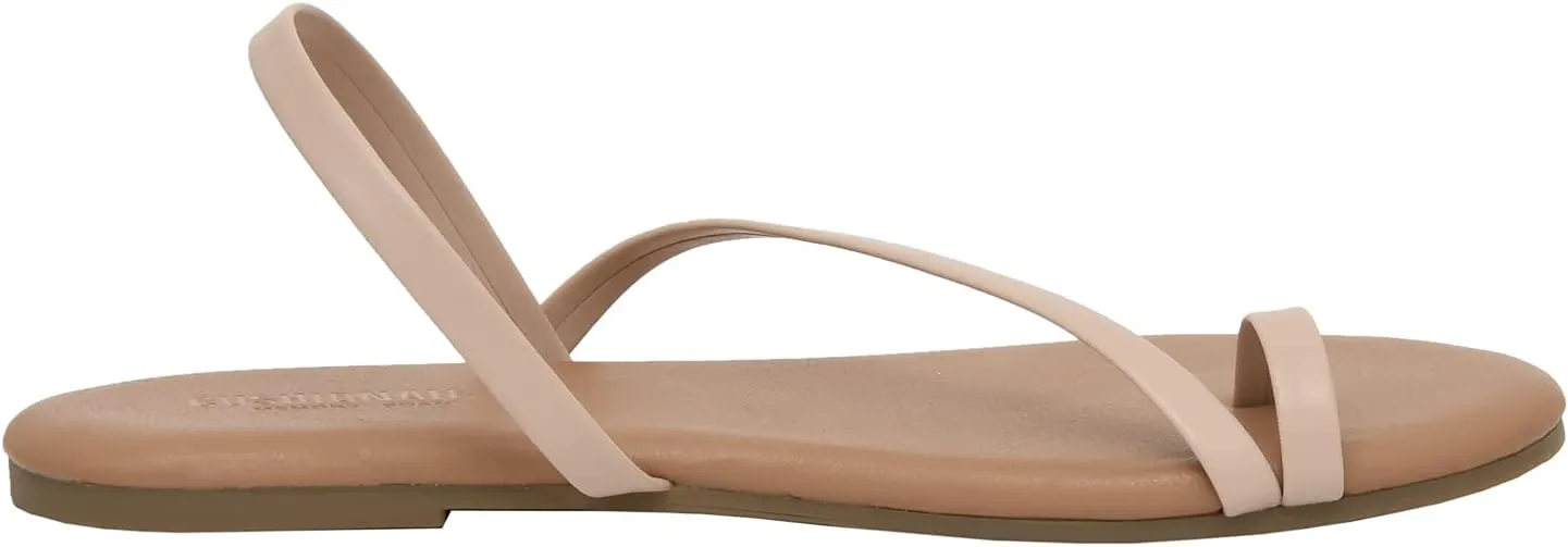 CUSHIONAIRE Women's Catalina toe ring Sandal with Memory Foam