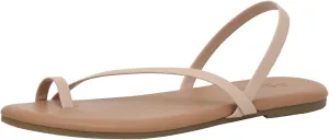 CUSHIONAIRE Women's Catalina toe ring Sandal with Memory Foam