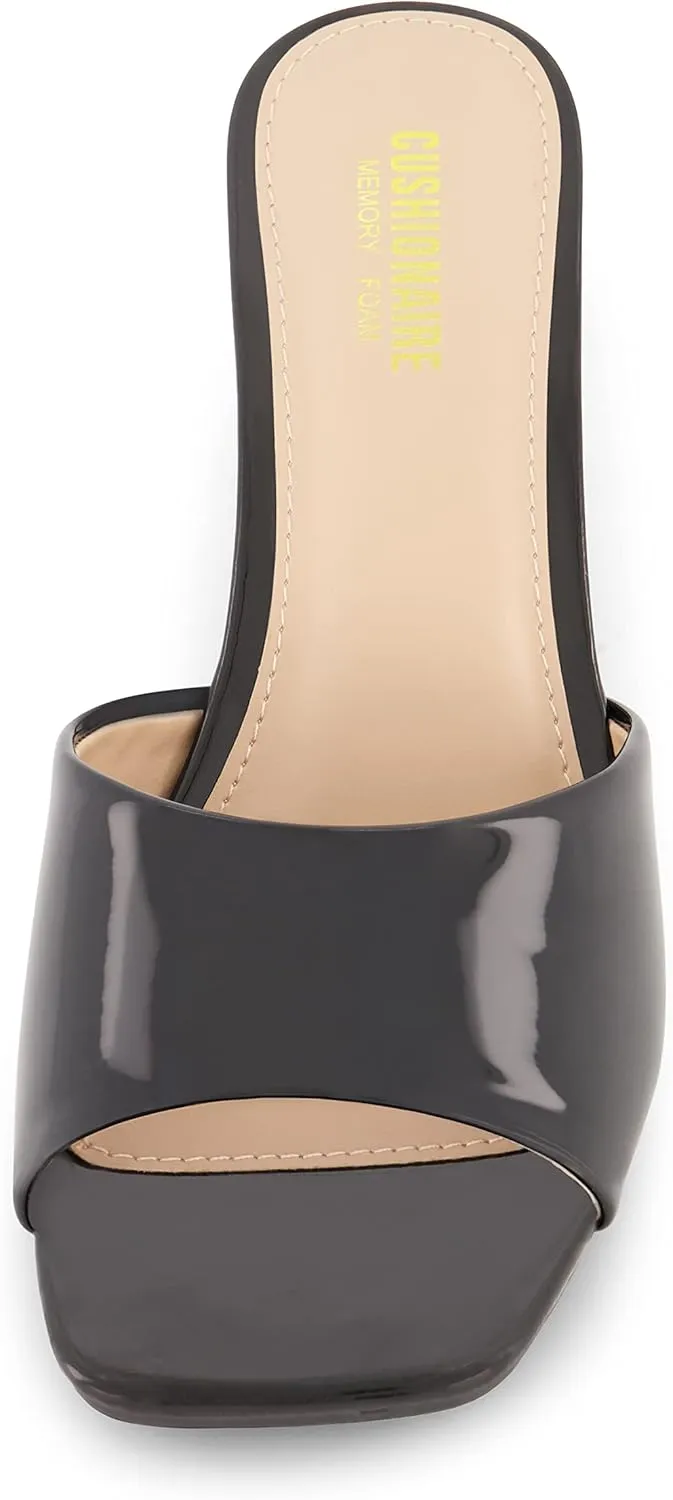 CUSHIONAIRE Women's Evie One Band Dress Sandal  Memory Foam And Wide Widths Available