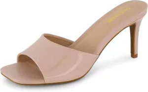 CUSHIONAIRE Women's Evie One Band Dress Sandal  Memory Foam And Wide Widths Available